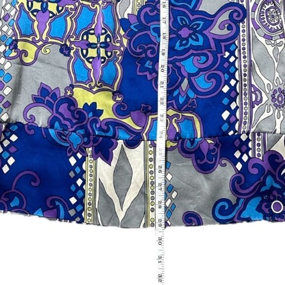 Alice & Trixie Retro Style Abstract Print Silk Shift Dress Size XS - Picture 12 of 13